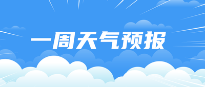 一周天气预报,公众号首图