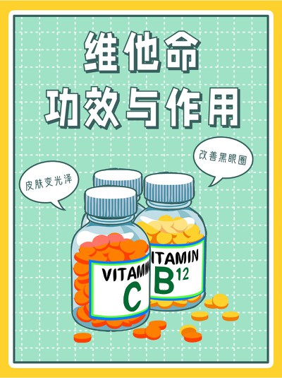 维他命,功效,小红书配图